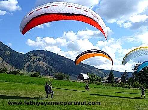 yamaç paraşütü yer çalışması